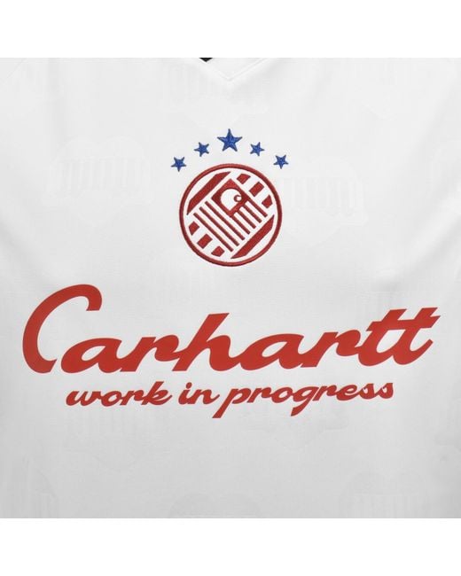 Carhartt Gray Terrace Football T Shirt for men