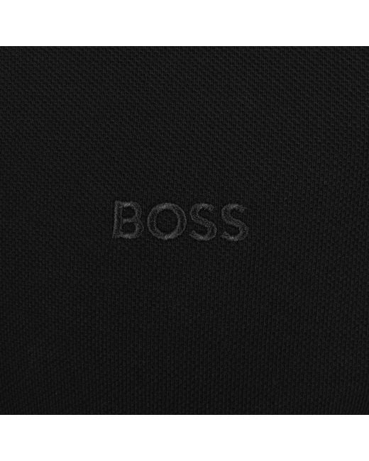 Boss Black Boss Plisy Long Sleeve Polo T Shirt for men