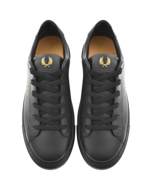 Fred Perry Black B71 Leather Trainers for men