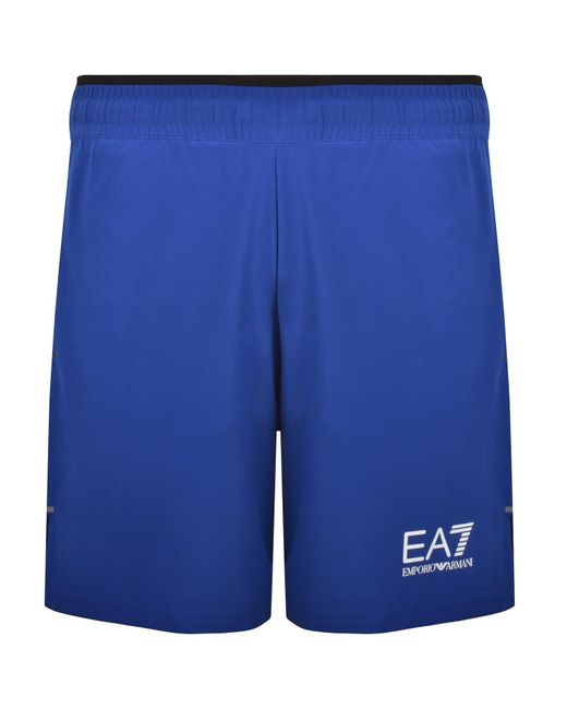 EA7 Blue Emporio Armani Shorts for men