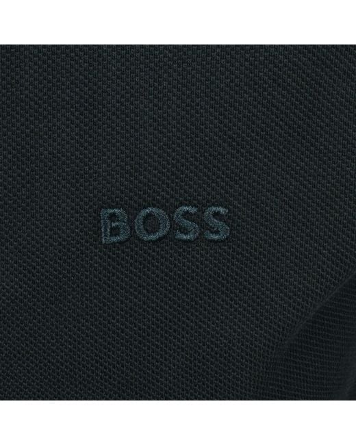 BOSS BUSINESS Black Boss Pallas Polo T Shirt for men