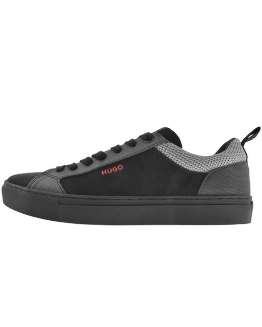 HUGO Black Morrie Tennis Trainers for men