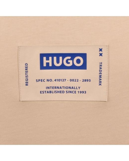 HUGO Natural Nromo T Shirt Pastel for men