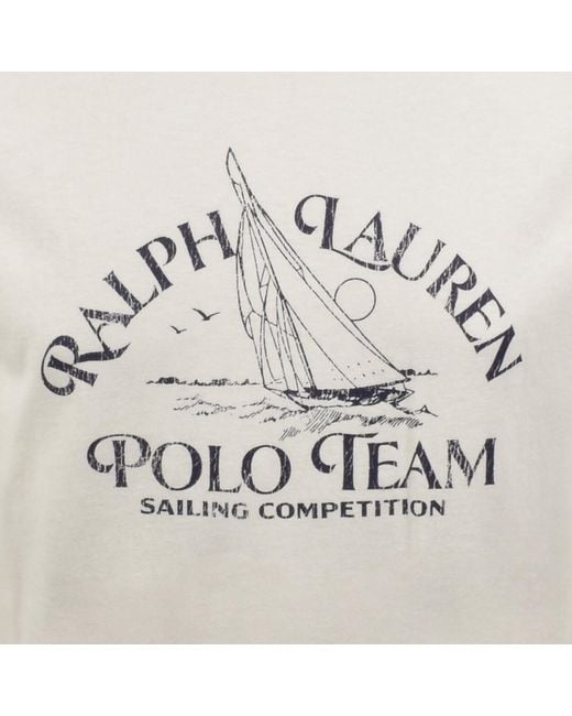 Ralph Lauren Gray Sailing T Shirt Off for men