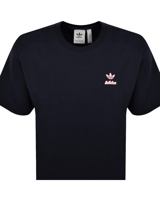 Adidas Originals Blue St Fonts Bd T Shirt for men