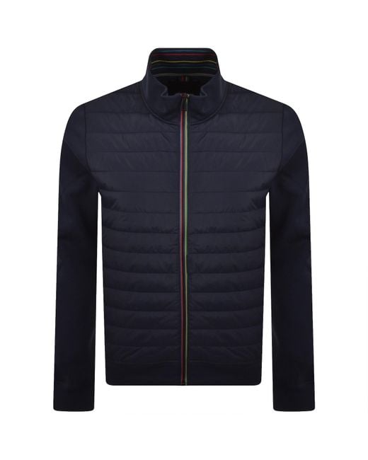 Paul Smith Blue Mix Media Jacket for men