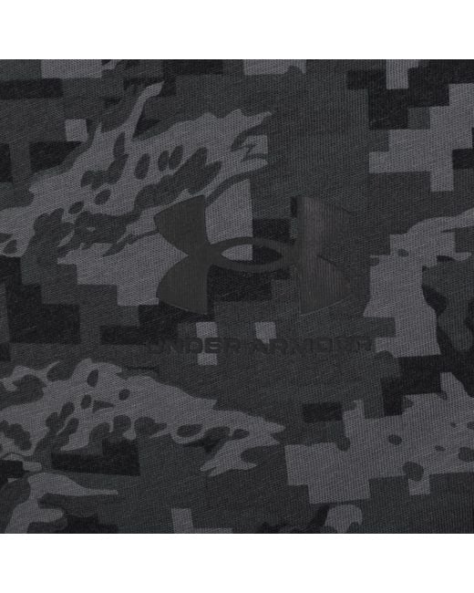 Under Armour Gray Camo Short Sleeve T Shirt for men