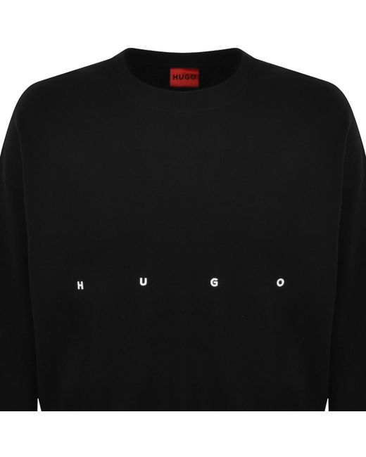 HUGO Black Daris Sweatshirt for men
