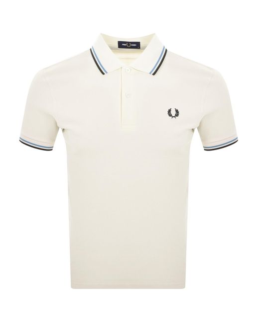 Fred Perry Natural Twin Tipped Polo T Shirt for men