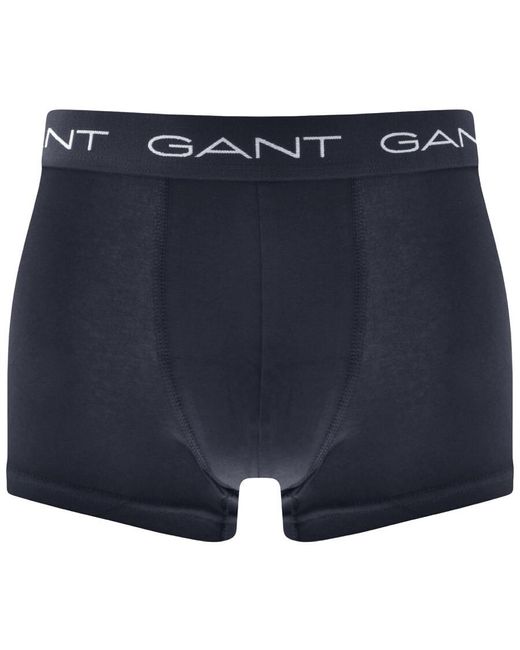 Gant Blue Three Pack Stretch Trunks for men