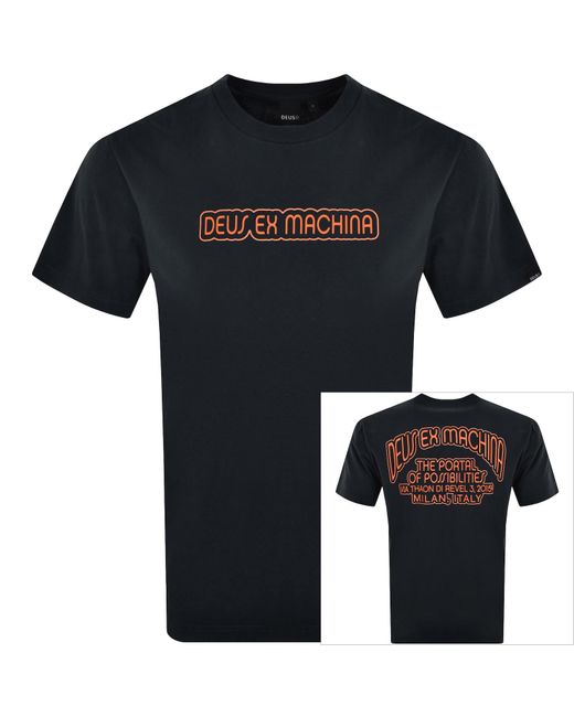 Deus Ex Machina Black Pots T Shirt for men