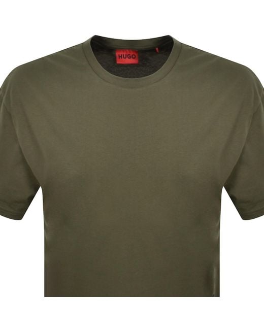 HUGO Green Relaxed Sun Protected T Shirt for men