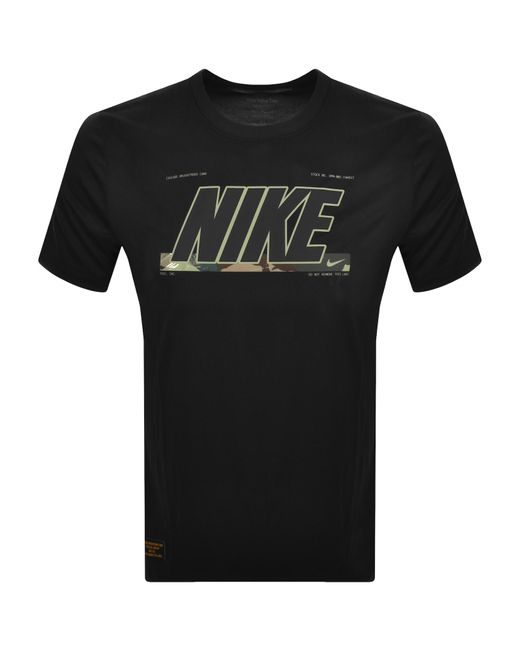 Nike Black Training Logo T Shirt for men