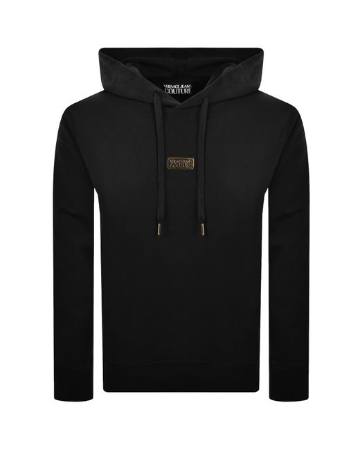 Versace Jeans Black Couture R Placket Hoodie for men