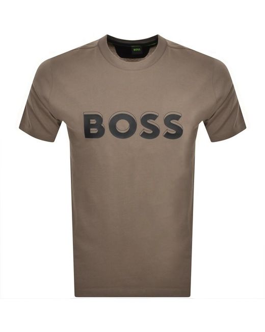 Boss Gray Boss Teeos 1 T Shirt for men