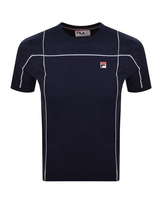 Fila Blue Fila Terri Crew Neck T Shirt for men