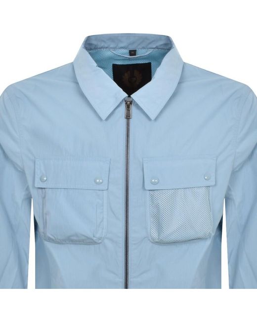 Belstaff Blue Outline Overshirt for men
