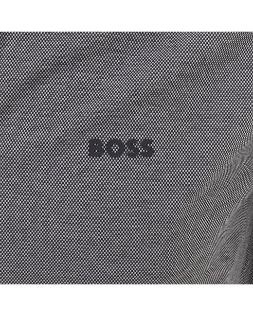 Boss Gray Boss Biado R Short Sleeved Shirt for men