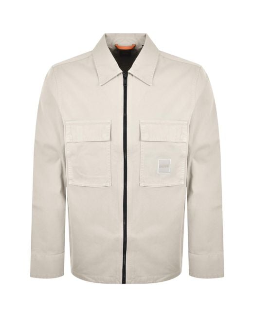 Boss Natural Boss Lovel Full Zip Overshirt for men