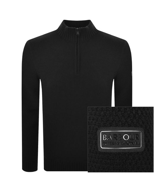Barbour Black Enfield Jumper for men