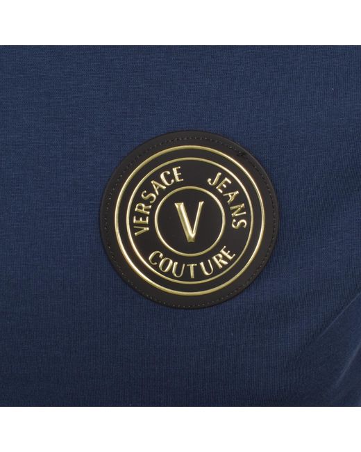 Versace Jeans Blue Couture Patch T Shirt for men