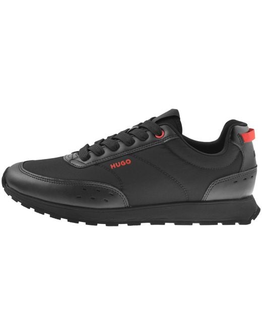 HUGO Black Icelin Runn Trainers for men