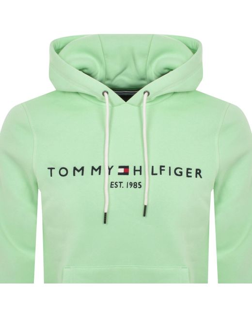 Tommy Hilfiger Green Logo Hoodie for men
