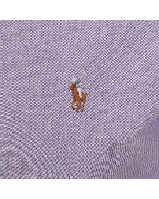 Ralph Lauren Purple Long Sleeve Shirt for men