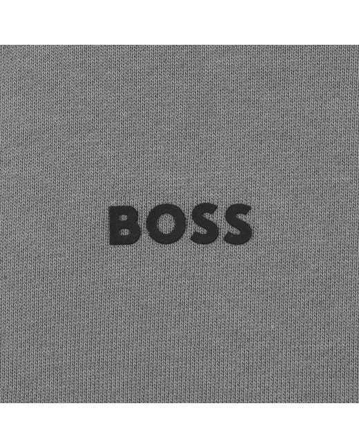 Boss Gray Boss We Small Crew Neck Sweatshirt for men