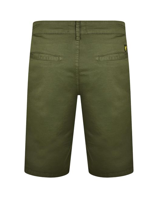 Lyle & Scott Green Vintage Anfield Chino Shorts for men