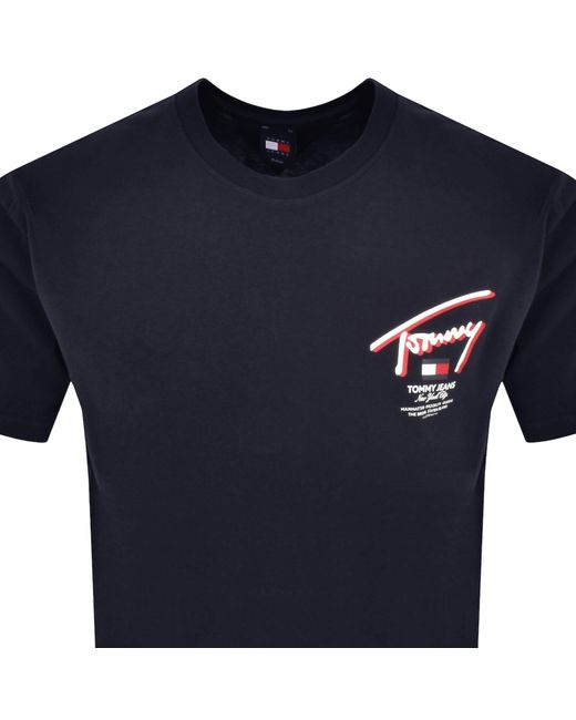 Tommy Hilfiger Blue 3d Street T Shirt for men