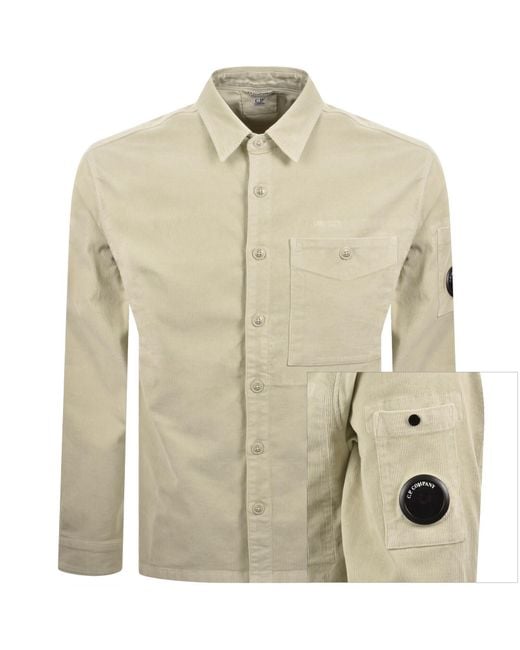C P Company Natural Cp Company Corduroy Shirt for men