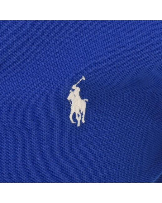 Ralph Lauren Slim Fit Polo T Shirt in Blue for Men | Lyst