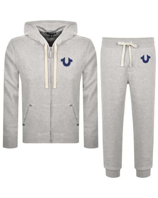 True Religion Gray Tracksuit for men