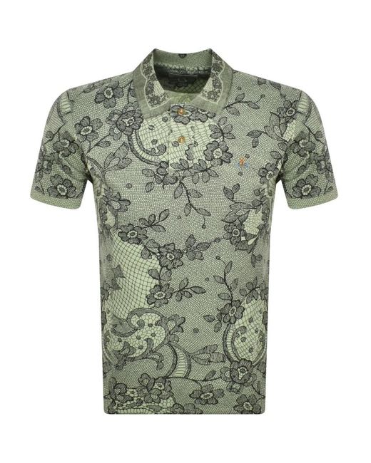 Vivienne Westwood Green Classic Polo T Shirt for men