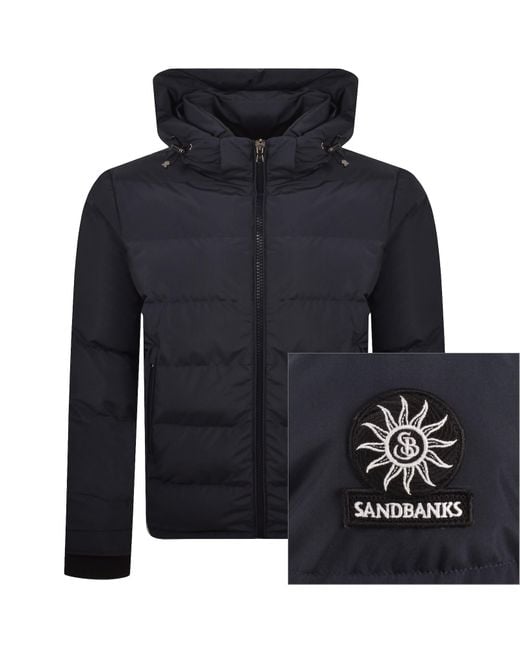 Sandbanks Black Puffer Jacket for men