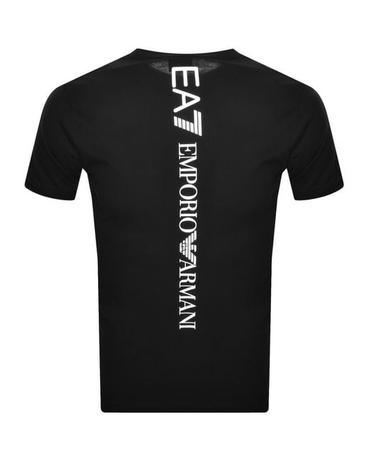 EA7 Black Emporio Armani T Shirt Shorts Set for men