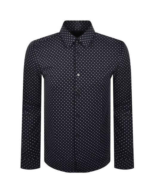 BOSS BUSINESS Blue Boss P Roan Slim Fit Shirt Dark for men