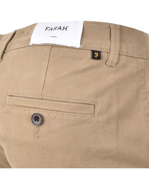 Farah Natural Farah Hawk Twill Shorts for men