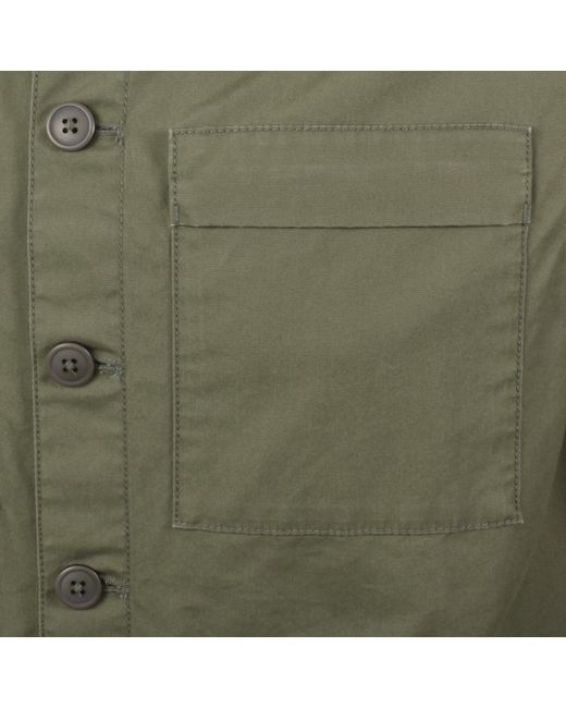 Barbour Green Sherburn Overshirt for men