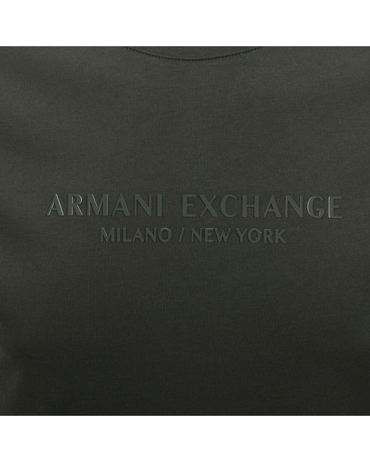 ARMANI EXCHANGE Green Regular Fit Logo T Shirt for men