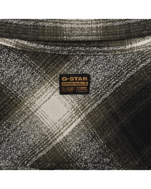 G-Star Black G-Star Check Overshirt for men