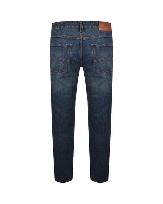 ARMANI EXCHANGE Blue Comfort Slim Fit Jeans for men