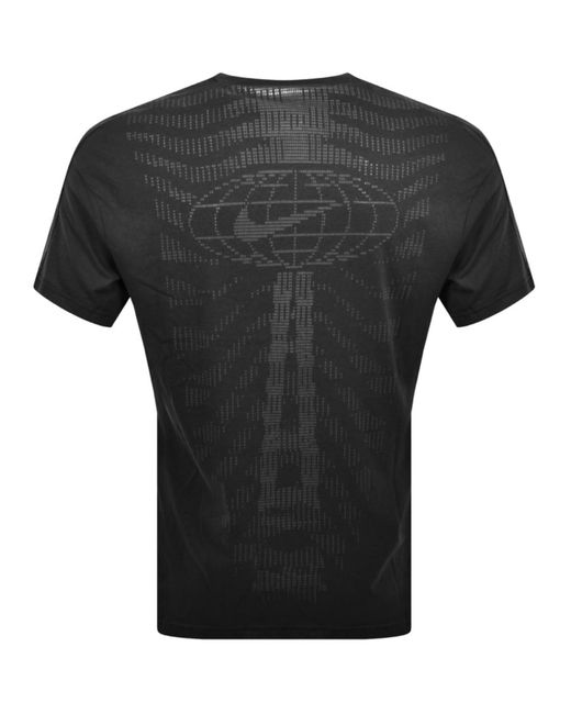 Nike Black Training Burnout Logo T Shirt for men