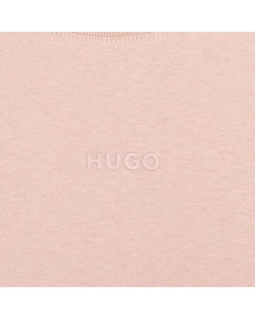 HUGO Pink Dapo Hoodie for men