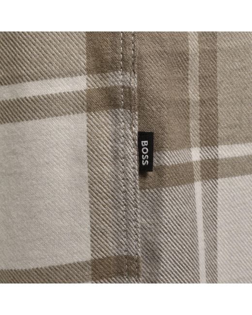 BOSS BUSINESS Brown Boss H Owen Overshirt for men
