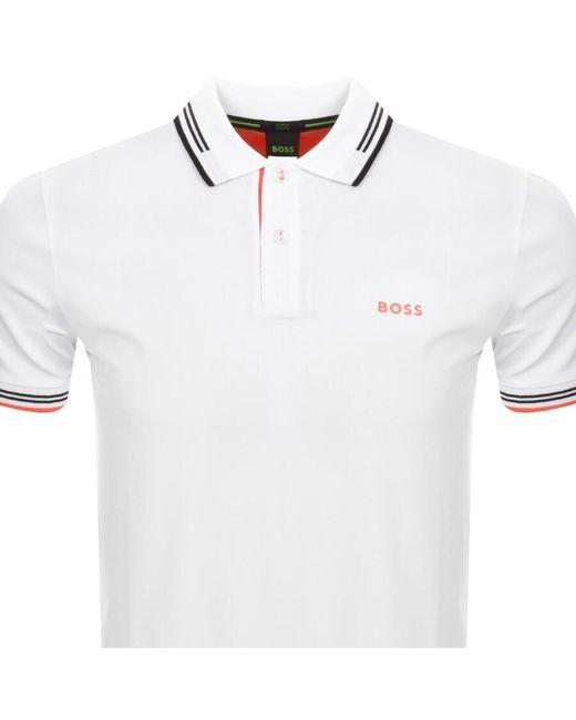 Boss White Boss Paul Polo T Shirt for men