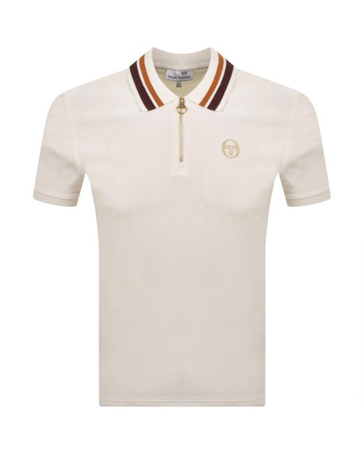 Sergio Tacchini Natural Mahony Velour Polo for men