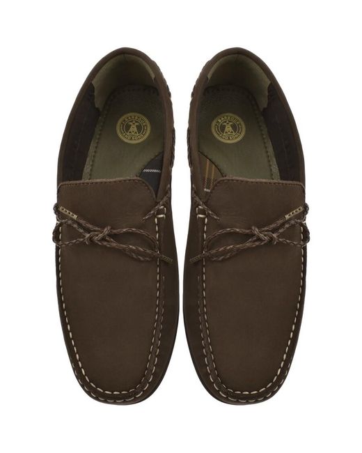 Barbour Brown Suede Jenson Shoes for men