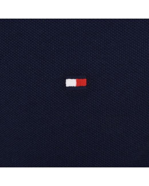 Tommy Hilfiger Blue Contrast Collar Polo T Shirt for men